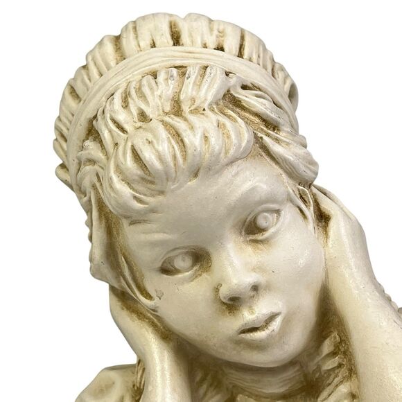 Kendrick Universal Statuary Co Saxophone Boy & Girl Bust Statues 1971 Home Decor - Picture 7 of 14